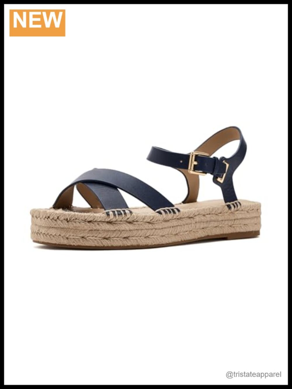Lauren Ralph Lauren Emeryn Platform Espadrille Sandals Leather Ankle Strap
